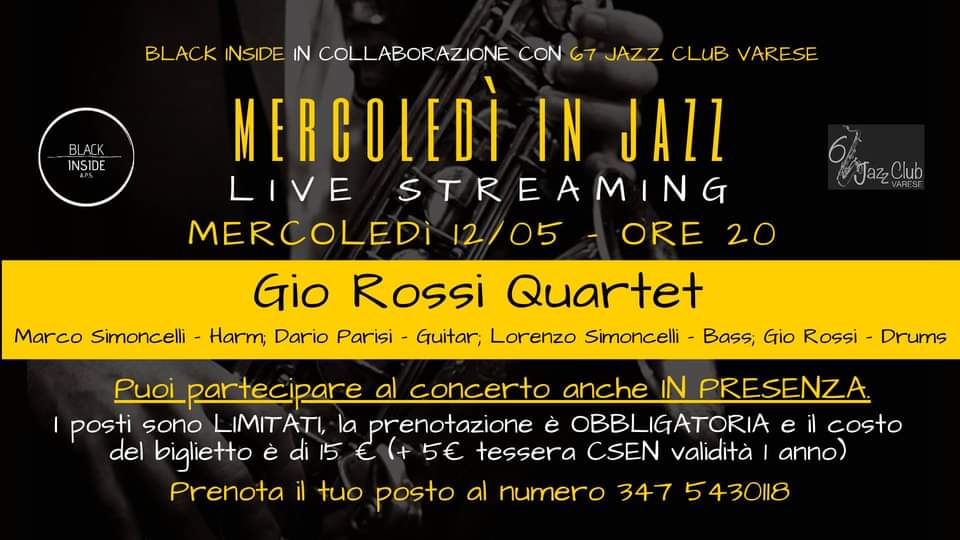 Mercoledì in Jazz – Gio Rossi Quartet