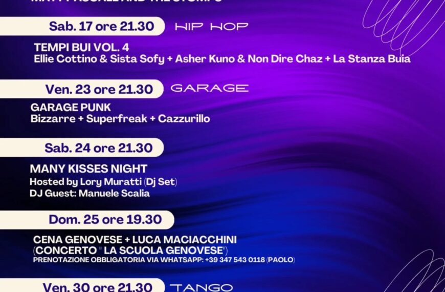 Programma di gennaio