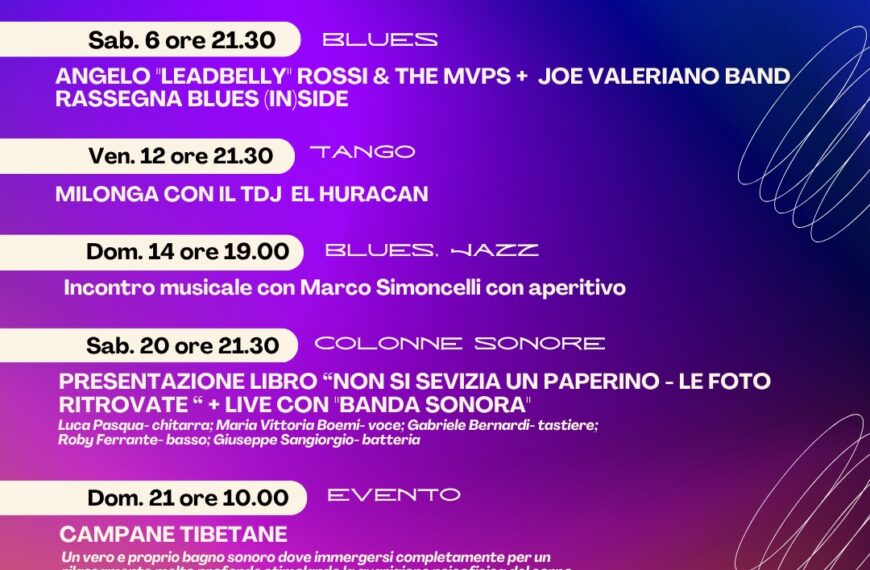 Programma di giugno